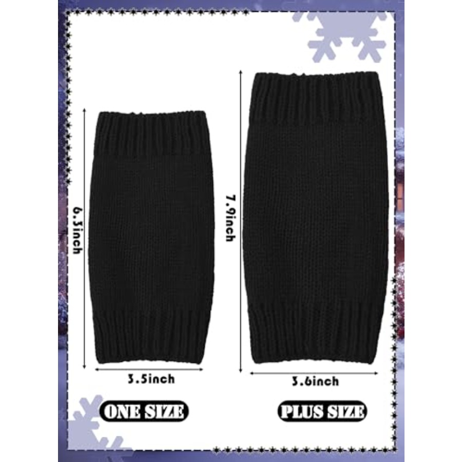 2 Pair Fingerless Gloves Wrist - Fingerless Glove Knit 评论和价格